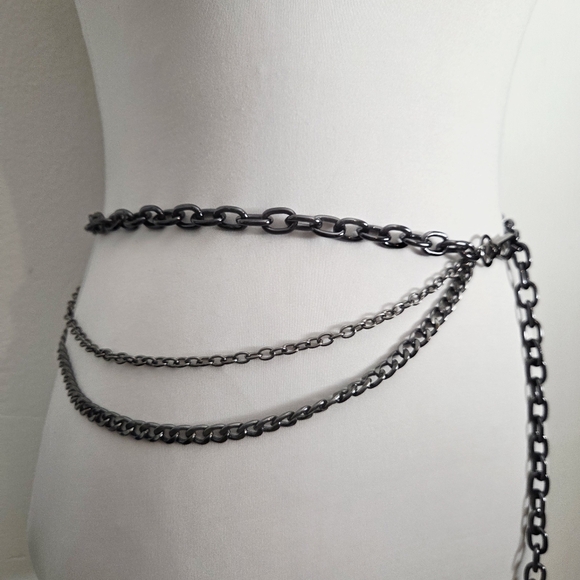Deep Gray Chain Belt - Picture 4 of 6